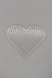 Boncuk Tablası-şeffaf Kalp Ppp16-05 - 1