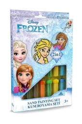 Eğitici Ve Eğlenceli Kum Boyama Seti Disney Karlar Ülkesi Frozen Elsa&anna (2'si 1 Arada) Ds 31 - 1