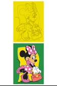 Disney Minnie Mouse, 5 Adet Büyük Boy A4, Kız Çocuk Kum Boyama Kartı Seti-Red Castle KB-D-051 - 2