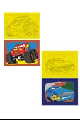 Disney Cars, 10 Adet Büyük Boy A4, Erkek Çocuk Kum Boyama Kartı Seti-Red Castle KB-D-102 thumbnail 5