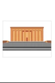 Anıtkabir, 10 Adet Büyük Boy A4, Kum Boyama Kartı Seti-Red Castle KB-RC-104 - 3