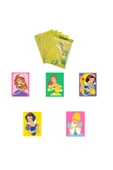 Disney Prenses, 5 Adet Büyük Boy A4, Kız Çocuk Kum Boyama Kartı Seti-Red Castle KB-D-054 - 1