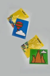 Türkiye'nin Renkleri, 10 Adet Büyük Boy A4 Kum Boyama Seti- Kb-rc-101 - 2