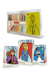 Disney Frozen II Elsa, Anna, Olaf Çerçeveli Kum Boyama Seti 3'lü-Red Castle TS-07 - 2