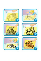 Eğitici Ve Eğlenceli Kum Boyama Seti, Disney Kayıp Balık Nemo (4 Adet) Fm-05 - 2