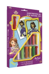 Disney Prenses Sofia the Frist Eğitici ve Eğlenceli Kum Boyama Seti 2in1-Red Castle DS-19 - 1