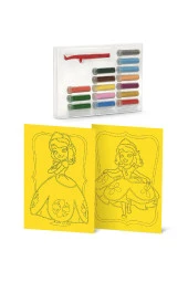 Disney Prenses Sofia the Frist Eğitici ve Eğlenceli Kum Boyama Seti 2in1-Red Castle DS-19 - 2