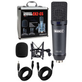 Midex Cx2 Yüksek Kaliteli Condenser Stüdyo Ses Kayıt Mikrofon Seti Geniş Diyafram - 2