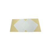 Krem 2 Adet 80cmx80cm ve Sarı 140cmx240cm Çift Kat Pamuklu Atlas Kenarlı Masa Örtüsü 3 lü Set - 3