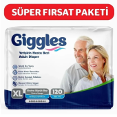 Giggles Yetişkin Emici Külot Hasta Bezi Extra Large 30'lu 4 Paket 120 Adet - 1