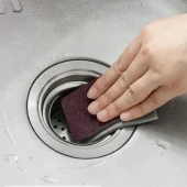 Banyo Wc Lavabo Taşı Mutfak Evye Musluk Kireç Yağ Kir Kazıma Temizleme Islak Kuru Sünger 4Lü SET - 5