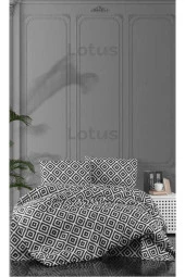 Lotusline Diagonal Tek Kişilik Pamuklu Nevresim Takımı - Seti - 1