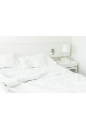 Lotusline Home Ranforce Lüks Pamuklu Tek Kişilik Nevresim Takımı - Beyaz - 2