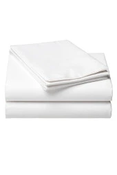 Lotusline Home Battal Boy Düz Beyaz Lüks Pamuklu Ranforce Çarşaf 240 * 260 - 3