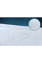 Lotusline Home Lüks % 100 Pamuk Beyaz Ayak Havlusu 50 * 70 3 Lü Set - 1