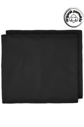 Lotusline Tek Kişilik Lüks Pamuklu 100*200 Lastikli Kumaş Çarşaf Takımı Yastıklı - Siyah. - 5