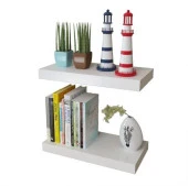 T.Concept Dekoratif, Dikdörtgen Duvar Raf Beyaz 40 x 24 x 4 Cm - 3