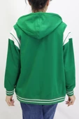 Kız Erkek Çocuk Unisex Kapüşonlu Kolej Ceket - 4