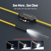 DEPSTECH Işıklı Endoskop Kamerası - 5m Kablo 7mm İnce Prob - Sarı - 2