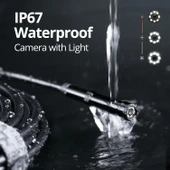 DEPSTECH Işıklı Endoskop Kamera, 1080P HD Muayene Kamerası 5m Kablo - 7.9mm - 4