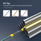 DEPSTECH Üç Lensli Işıklı Kanalizasyon İnceleme Kamerası - 15m Kablo - 7.9mm - 3