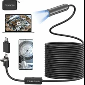 Teslong 3. Nesil 5MP Gözlem Kameralı USB Boroskop - 5m Kablo - 12.5mm - 1