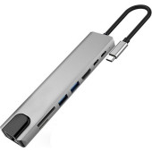 8 Port bir arada multifunction adaptör  dönüştürücü çok işlevli adaptör - 1