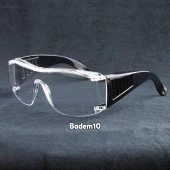 İş Güvenlik Gözlüğü Lazer UV Laboratuvar Laborant Koruyucu Kaynak Gözlüğü Toz Korumalı Gözlük Şeffaf thumbnail 2