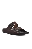 Bento 66001 Erkek Çift Toka İnce Taban Comfort Terlik - 1