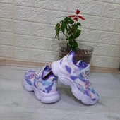 M.P One 3216 Mor Simli Cırtlı Hafif RAhat Kız Çocuk Spor Ayakkabı thumbnail 2