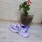 M.P One 3216 Mor Simli Cırtlı Hafif RAhat Kız Çocuk Spor Ayakkabı thumbnail 4