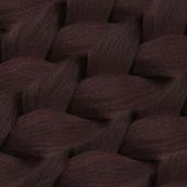 Afrika Örgüsü Ve Rasta İçin Sentetik Saç - Kızıl Kahve thumbnail 2