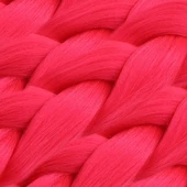 Afrika Örgüsü Ve Rasta İçin Sentetik Saç - Koyu Pembe - 2