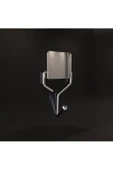 Decorev DC-4771 Dekoratif Yapıştırmalı Banyo-mutfak Metal Tekli Askı Krom Pratik Vidasız Montaj - 1