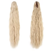 Tokalı Kabarık Dalgalı At Kuyruğu - Kumral Beyaz Platin Röfleli thumbnail 1