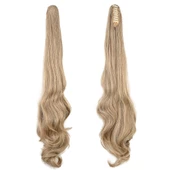 Tokalı Dalgalı At Kuyruğu - Karamel Platin Röfleli thumbnail 1