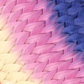 Afrika Örgüsü Ve Rasta İçin Sentetik Ombreli Saç - Mavi / Lila / Platin thumbnail 2