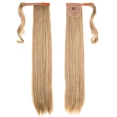 Bağlamalı Düz At Kuyruğu - Karamel Platin Röfleli thumbnail 5