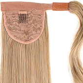 Bağlamalı Düz At Kuyruğu - Karamel Platin Röfleli thumbnail 3