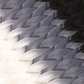 Afrika Örgüsü Ve Rasta İçin Sentetik Ombreli Saç - Siyah / Gri / Beyaz thumbnail 2