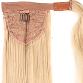 Bağlamalı Düz At Kuyruğu - Balköpüğü Beyaz Platin Röfleli thumbnail 2