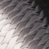 Afrika Örgüsü Ve Rasta İçin Sentetik Ombreli Saç - Siyah / Koyu Gri / Açık Gri thumbnail 2