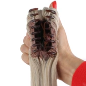 Tokalı Düz At Kuyruğu - Kumral Beyaz Platin Röfleli thumbnail 4