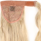 Bağlamalı Kabarık Dalgalı At Kuyruğu - Kumral Beyaz Platin Röfleli thumbnail 2