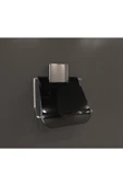 Decorev DC-4775 Dekoratif Yapıştırmalı Metal Banyo Kapaklı Wc Kağıtlık Askı Krom Pratik Vidasız - 2