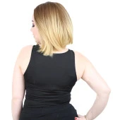 Kahkülsüz Düz Kısa Fiber Sentetik Peruk - Kumral / Sarı Ombreli thumbnail 3