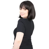 Küt Kahküllü Fiber Sentetik Peruk - Kahverengi thumbnail 2