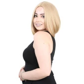 Kahkülsüz Düz Kısa Fiber Sentetik Peruk - Balköpüğü thumbnail 3