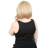 Kahkülsüz Düz Kısa Fiber Sentetik Peruk - Balköpüğü thumbnail 4