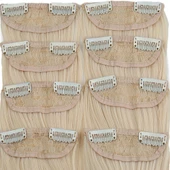 Fiber Sentetik Düz 8 Parça Çıt Çıt - Platin thumbnail 2